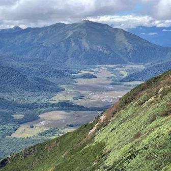 正面には至仏山
尾瀬ヶ原も少し色づいてる🍁