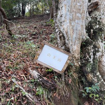 案内標示、ここは山頂ではありません