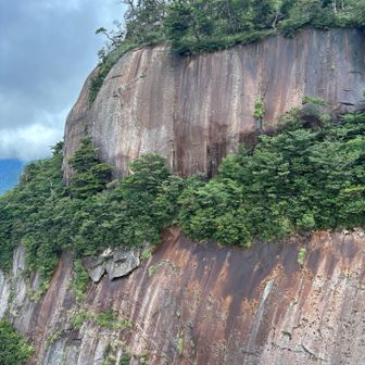 ひぃえええええええーーーぇ
あの上に😱
絶対に　鉾岳山頂では　下を覗かない様にね😱😰😱