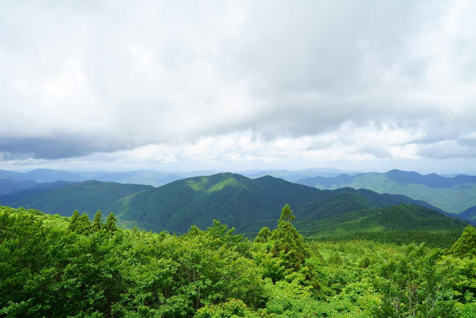 大岩の上から島根方面