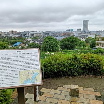 横浜の方の高尾山山頂に到着🙌東京八王子の高尾山だけでなく全国には北海道から九州まで20箇所以上の高尾山が存在します🙆‍♂️山頂では一等三角点も発見！先日訪問した日本最初の三角網の頂点である鳶尾山に続いて三角測量の最初期に使用された横浜市唯一の一等三角点👍️一等三角点が設置されるような場所は眺望も素晴らしい🤩
