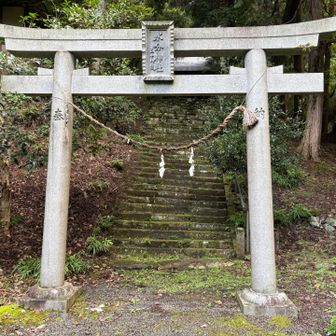 水分神社。
ヤマップの地図ではトイレマークがありましたが、見あたりませんでした...(^^;)