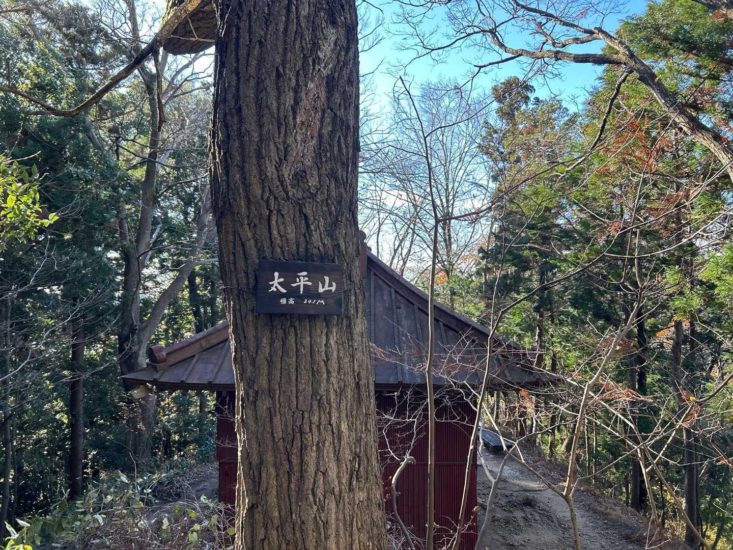 大中寺-太平山-ぐみの木峠-晃石山-晃石神社-青入山-桜峠 周回コースの写真
