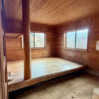 とても綺麗な小屋です