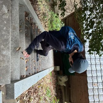 超急勾配の階段