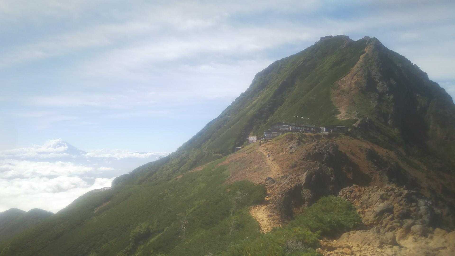 赤岳と富士山