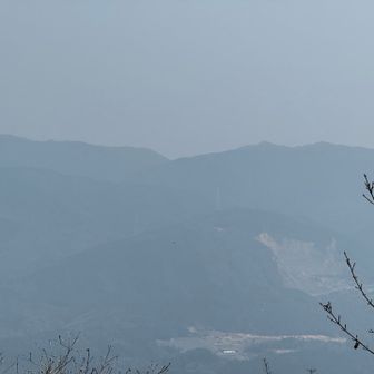 名古屋方面、霞んで見えず