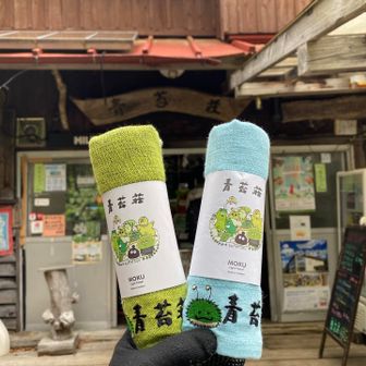 私は、青　相棒は、緑　
コケ丸がかわいい😍