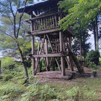 展望台もありますが、老朽化しており登れないようにしてあります。
残念だわねぇ～！