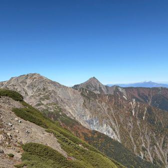 間ノ岳、北岳が一望できます✨