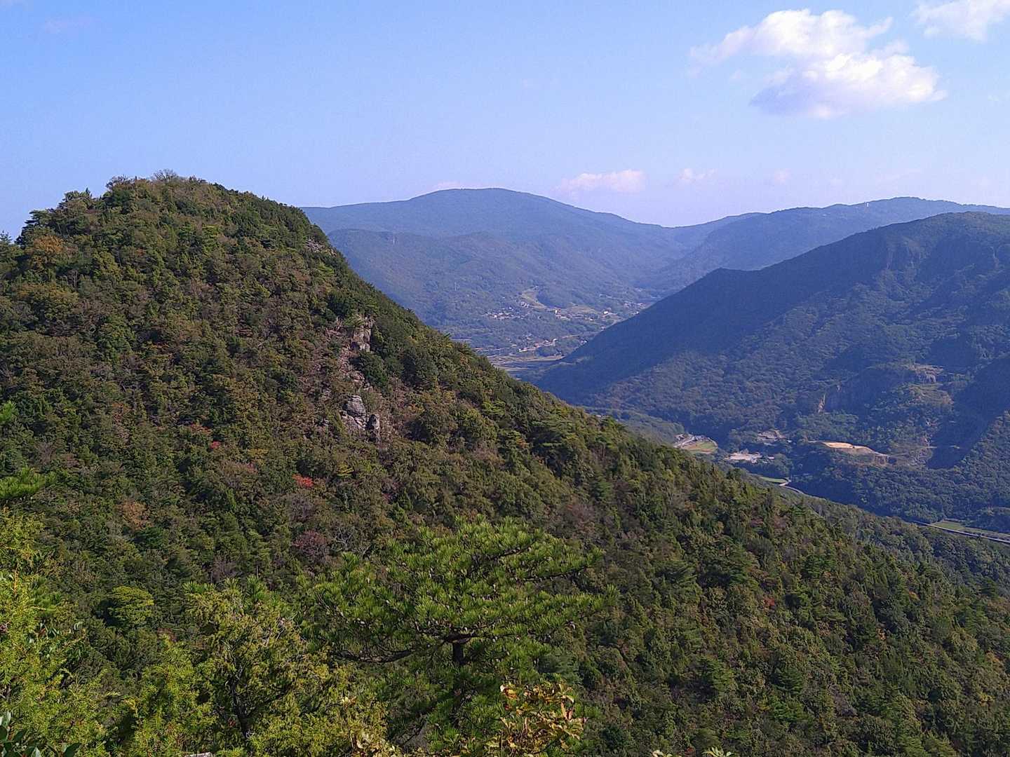 笠ケ瀧から東星ヶ城？方面