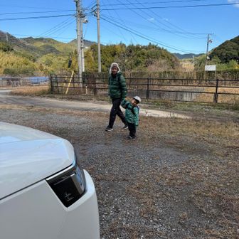 到着！イェーイ！じいじ感無量です！また行こうね！