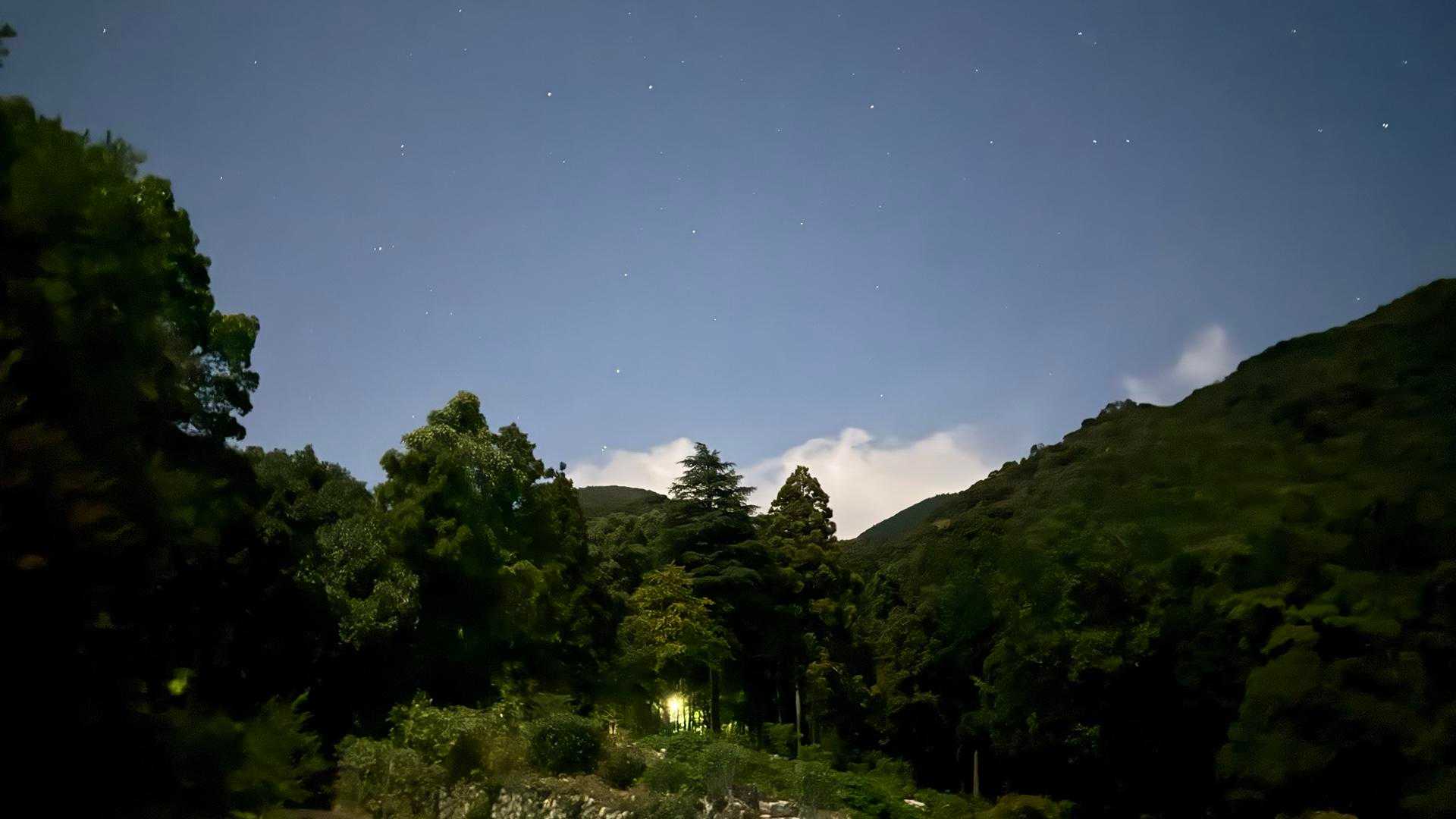 登山口手前、今日は大快晴でおっ月様も綺麗なので暗闇でも上の方が見えるんですよね。
上の方は雲が出てますなぁ、真っ白け確定でしょ🤣
行くけど🤣
