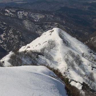 僕のきた尾根(雷峰)