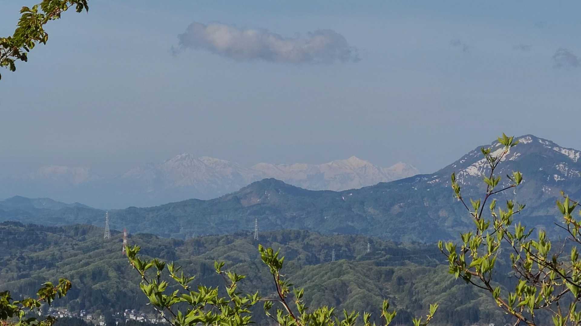 良く見えたよ👀火打山方面🏔️