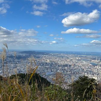 途中の展望の良いところ
北九州の街が見渡せて良い景色