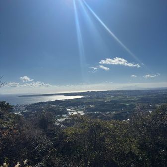 途中にある見晴らし台の景色が良いね