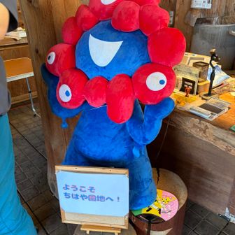 台紙もらいにきました
あちこちにミャクミャクがいました
