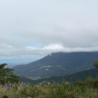 筑波山は雲の向こう