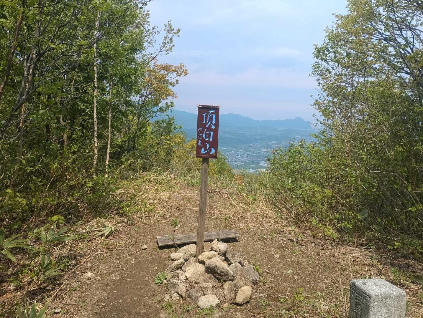 頂白山 往復コースの写真
