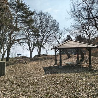 山頂は広く東屋もあります。