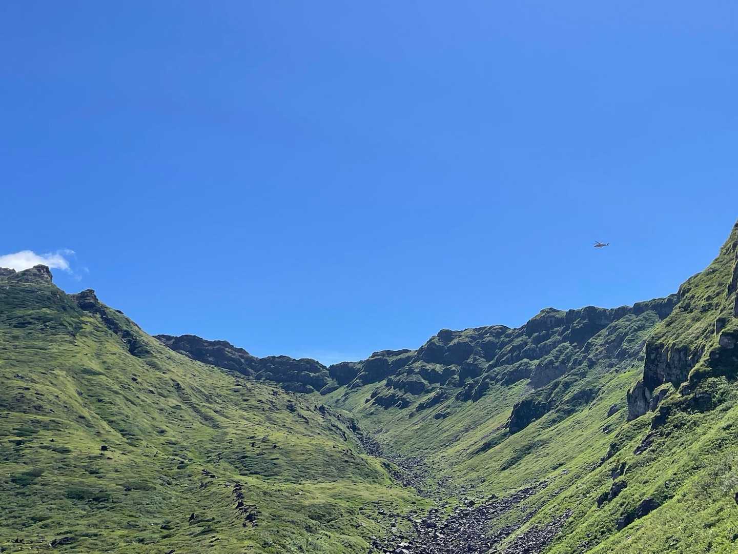 ヘリ🚁が救助に来た