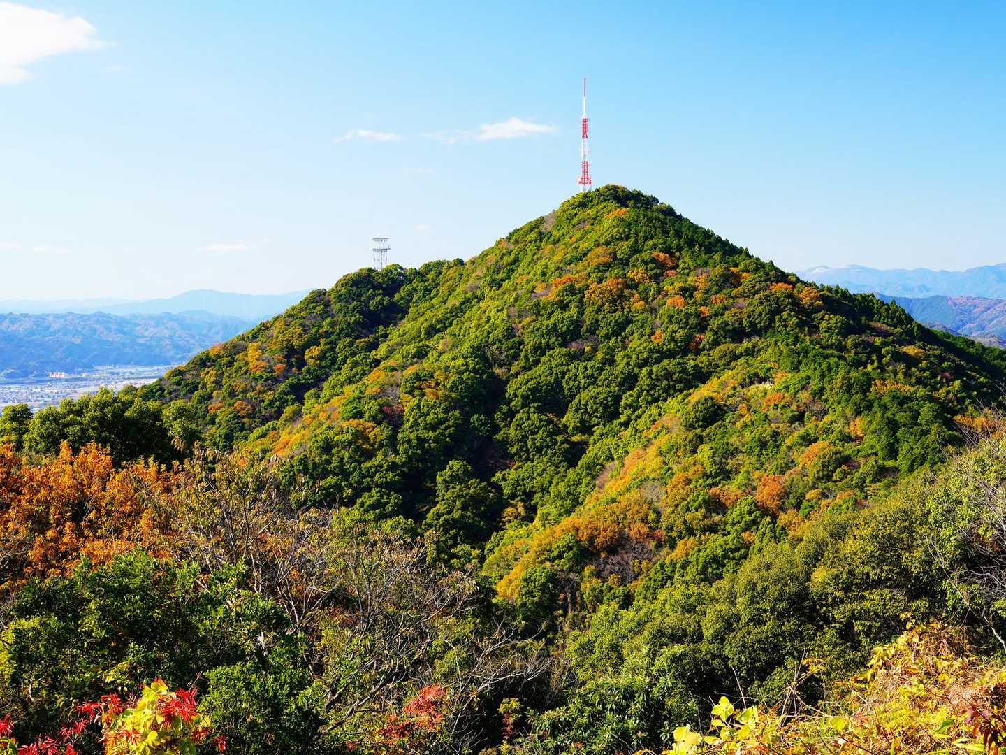 烏帽子山と柏尾山