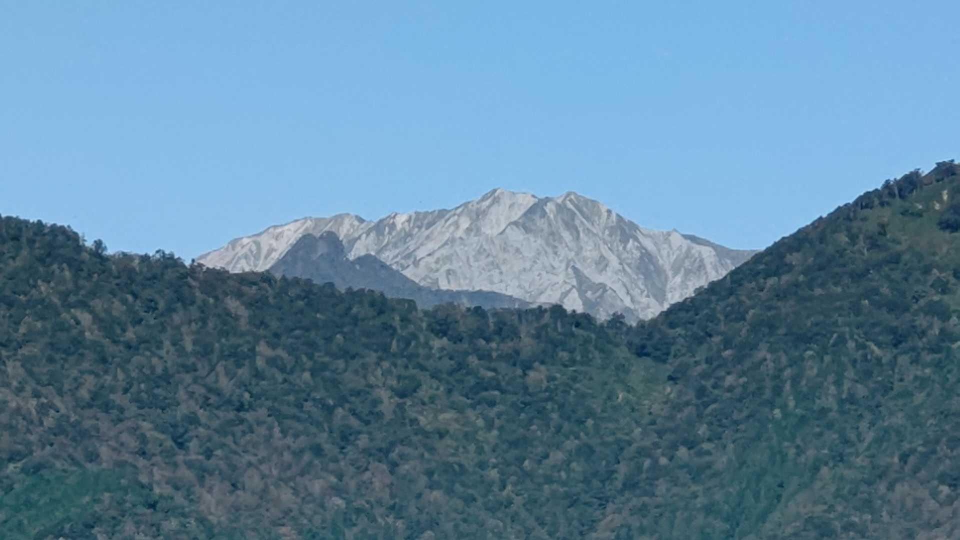 上蒜山登山口-槍ヶ峰-上蒜山-中蒜山-日留神社-中蒜山登山 縦走コースの写真