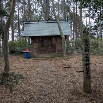 登頂！
三内神社の本社がある⛩️