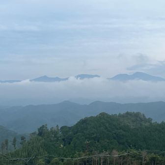 雲の中の赤城山