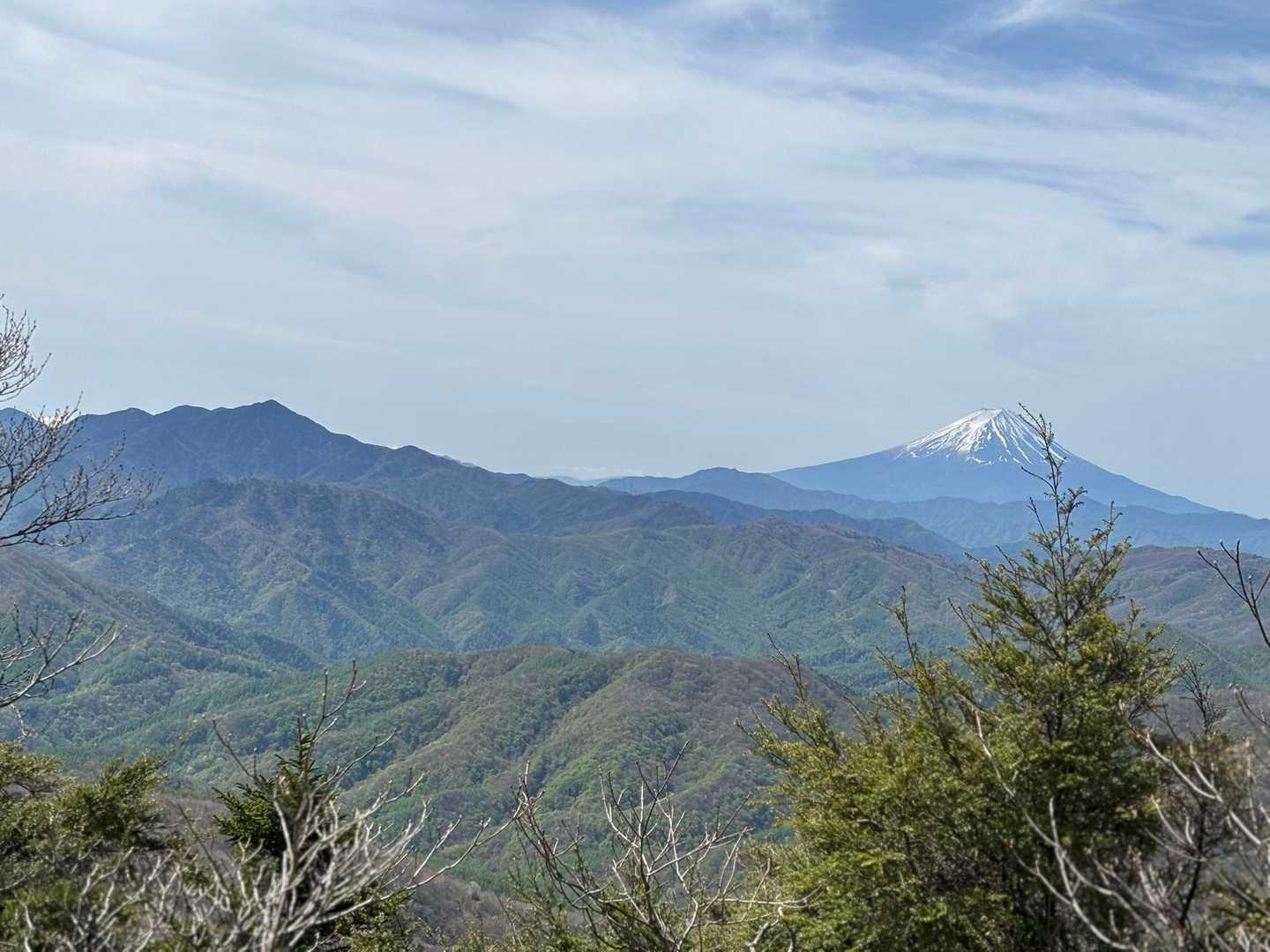 笠取山登山口-笠取山-黒槐ノ頭-唐松尾山-三ノ瀬登山口 周回コースの写真