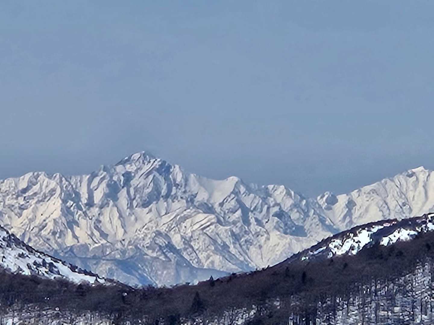 五竜岳の模様(武田菱（たけだびし)が良く見えた🔷✨

