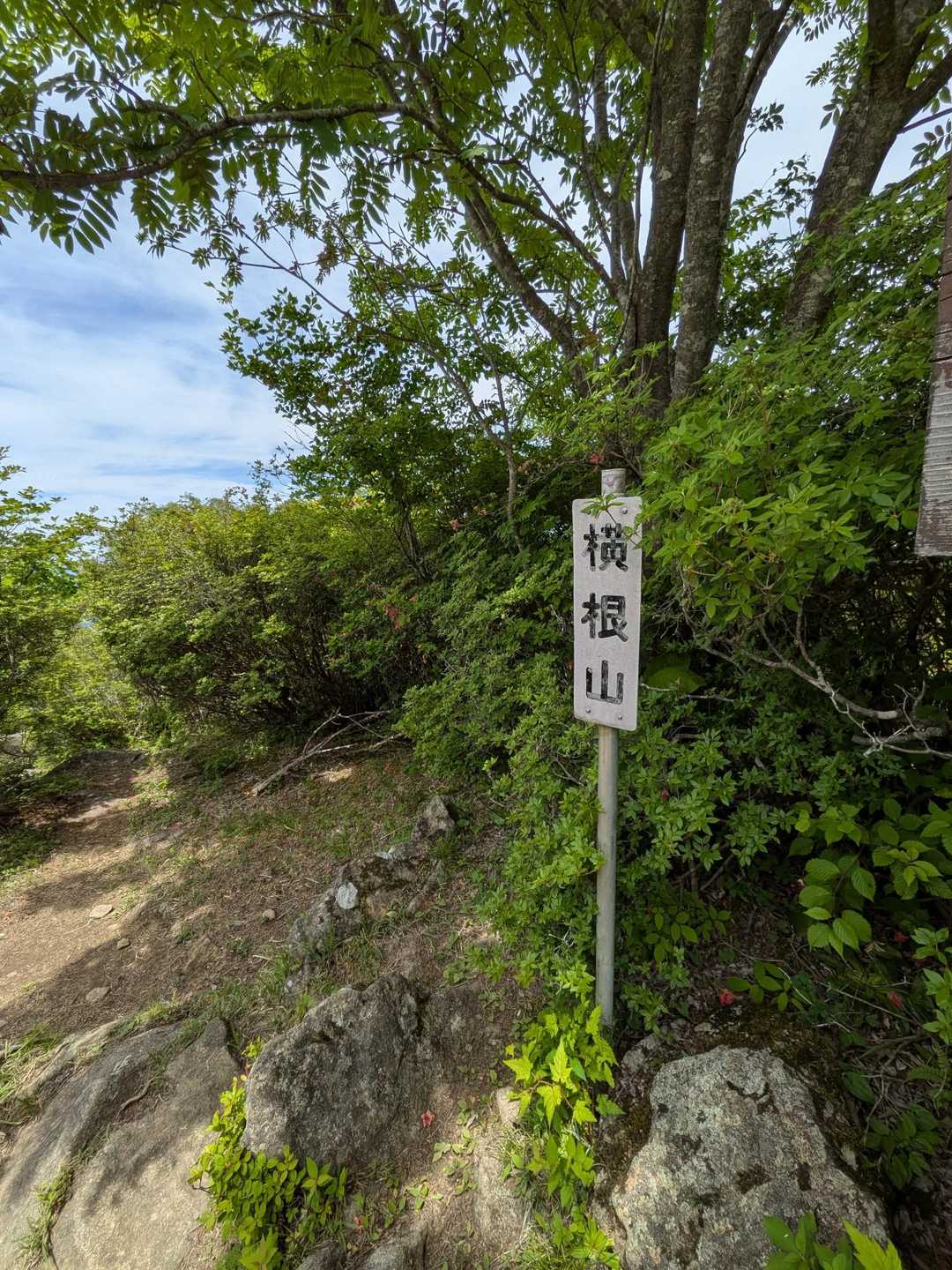 横根山山頂。暑いです💦