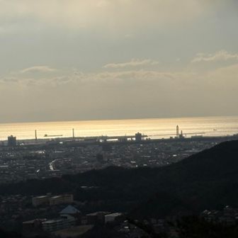 紀泉アルプス・飯盛山・ボンデン山 夕暮れ