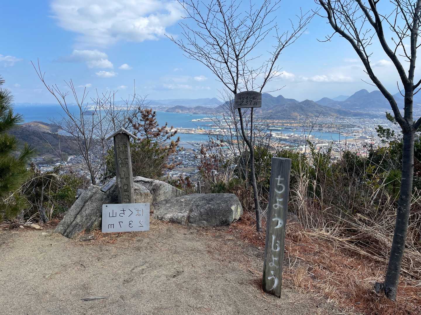 着いた、ばくち山山頂🔺
