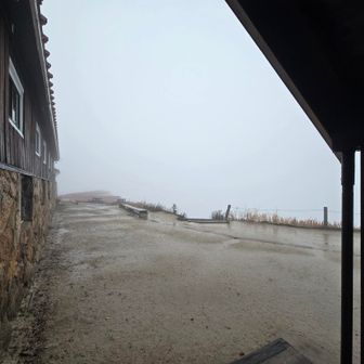最終日
予想通り、山荘辺りは暴風雨