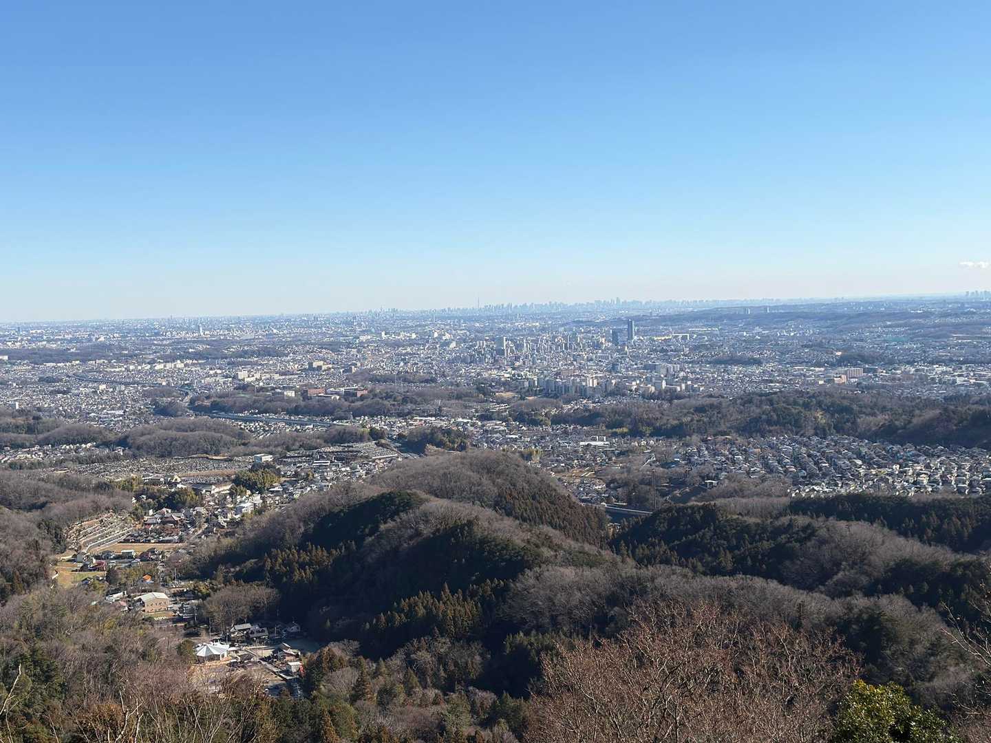 天守閣跡-北高尾富士見台 往復コースの写真