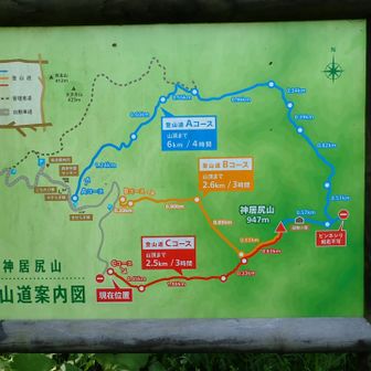 Aコース6km、4時間❗️
Bコース2.6km、3時間❗️
Cコース2.5km、3時間❗️
片道かな❓️
だそうな