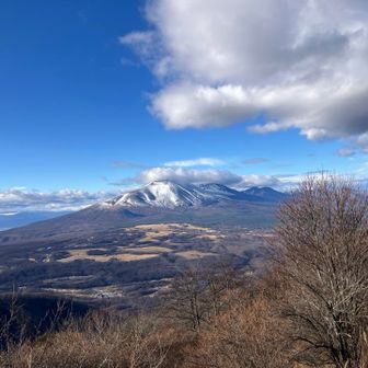 大きな浅間山。
