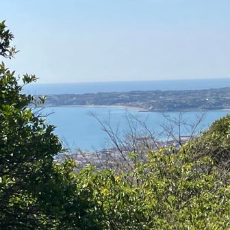 三浦富士からの展望！
三浦半島（三浦海岸）