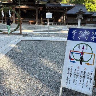 茅の輪くぐりしてみました。