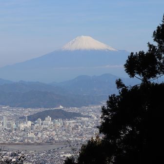 花沢山より望む富士山