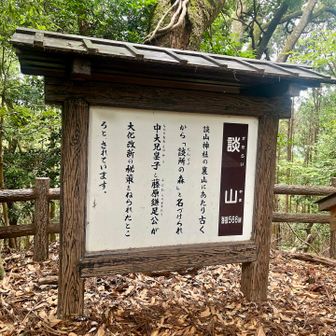 たんざんではなく
談山(かたらいやま)らしい