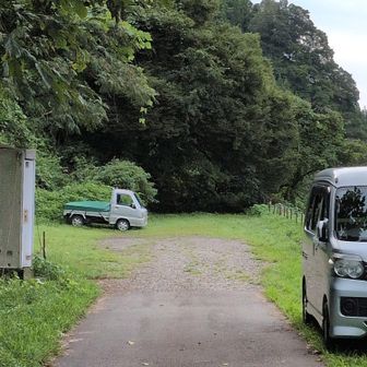 駐車場も静か、