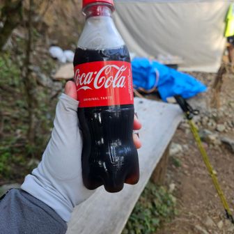 堀山の家でコーラタイム