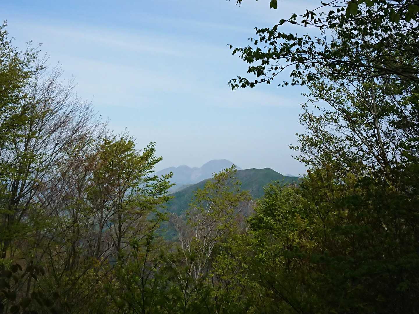 遠くに見えるのは三瓶山ですね。