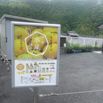 途中足が攣るアクシデントに見舞われながら何とか下山
柚子で有名で柚子製品の自販機があります🍊