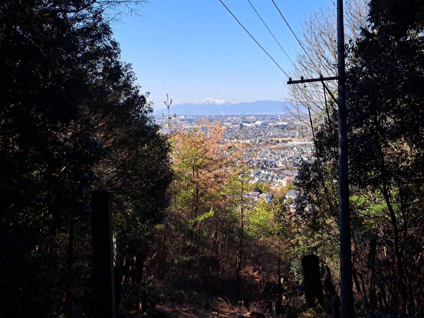 伊吹山が見えた