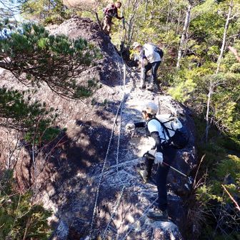 岩場もあります。