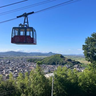 先月登った三上山をロープウェイとともに撮影📸